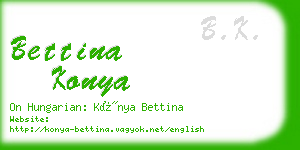 bettina konya business card